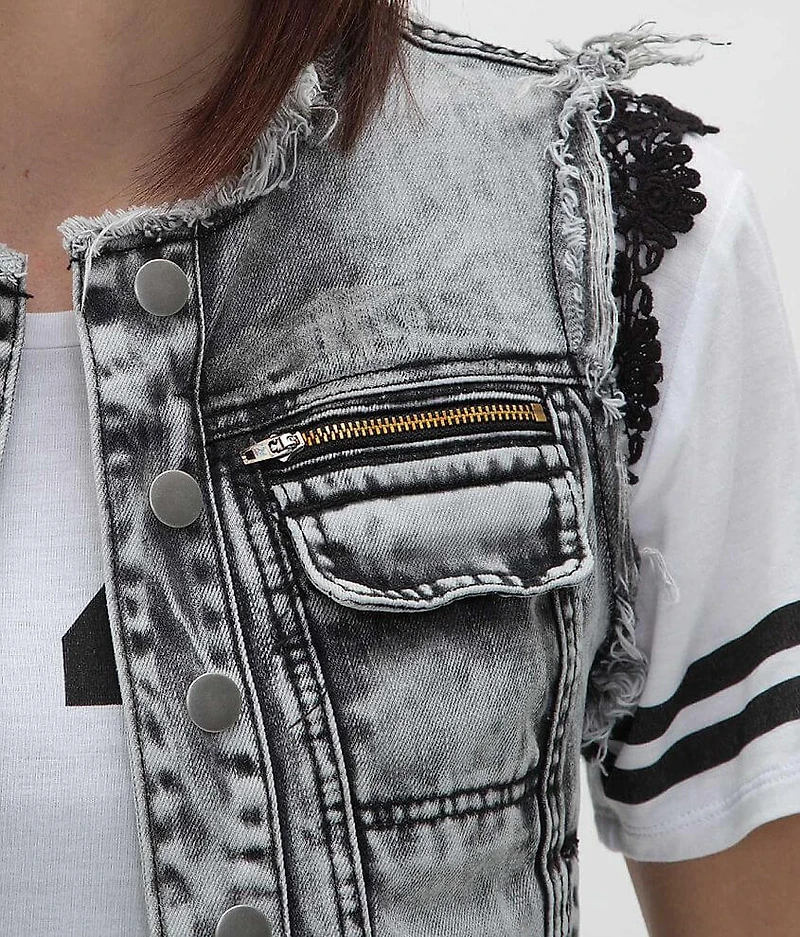 Washed Denim Vest