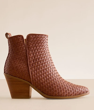 Come & Get It Woven Ankle Boot
