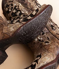 Sequin Leather Western Boot