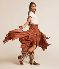 Horseshoe Overlay Leather Western Boot