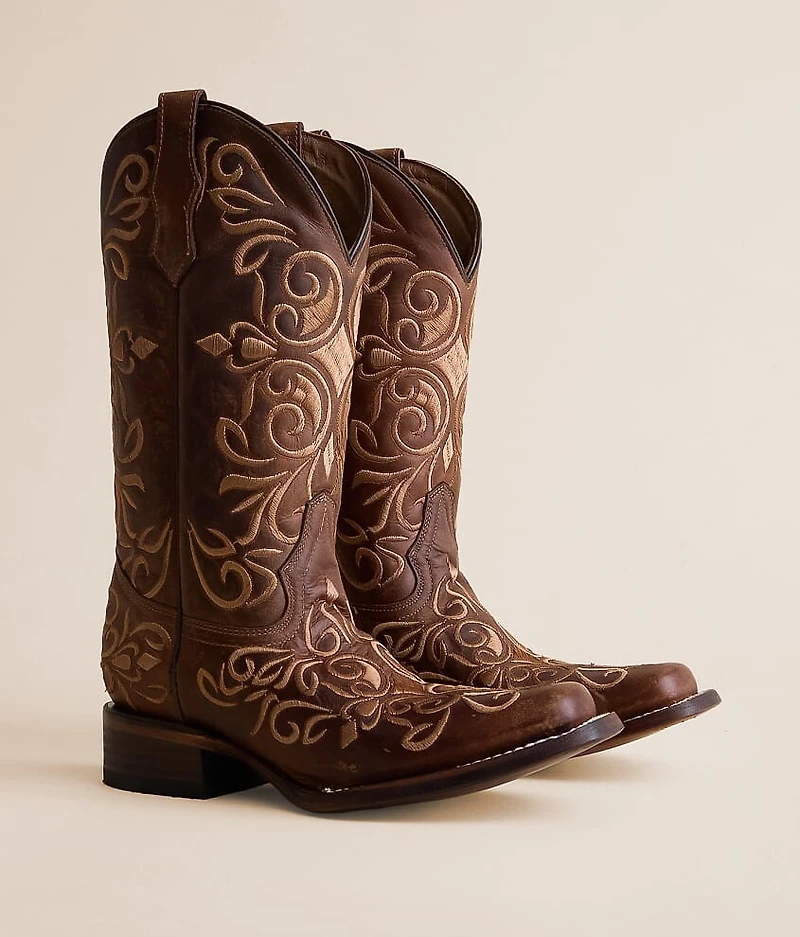 by Corral Embroidered Leather Western Boot