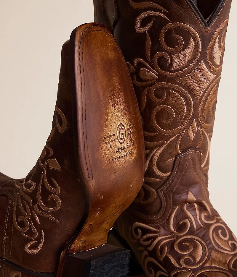 by Corral Embroidered Leather Western Boot
