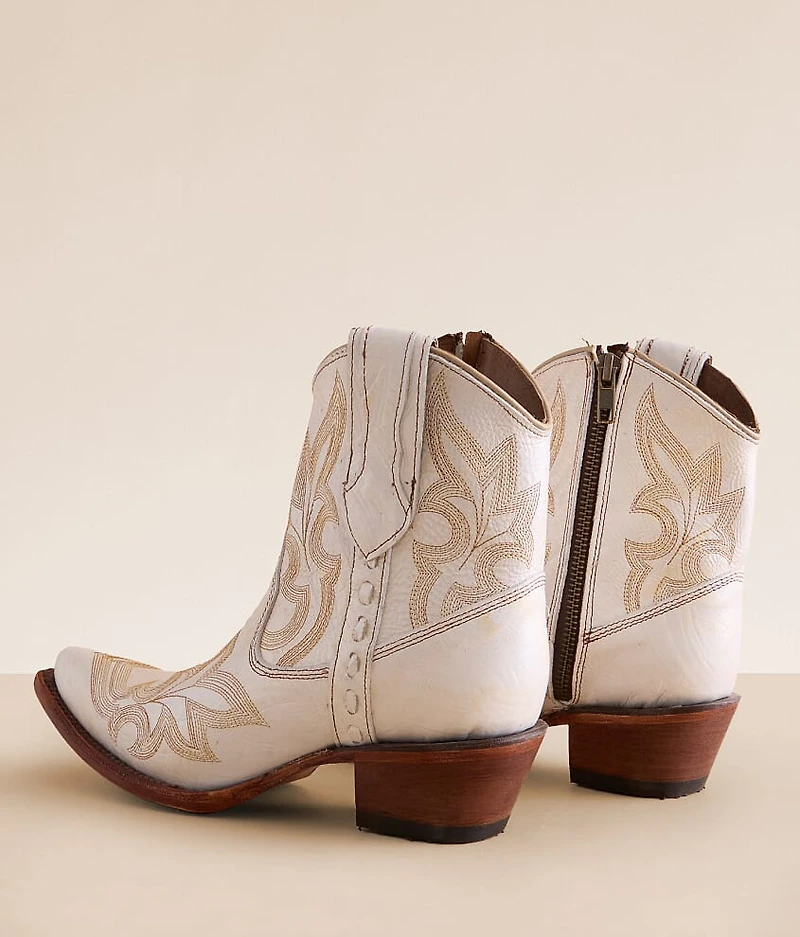 by Corral Embroidered Western Leather Ankle Boot