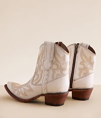 by Corral Embroidered Western Leather Ankle Boot