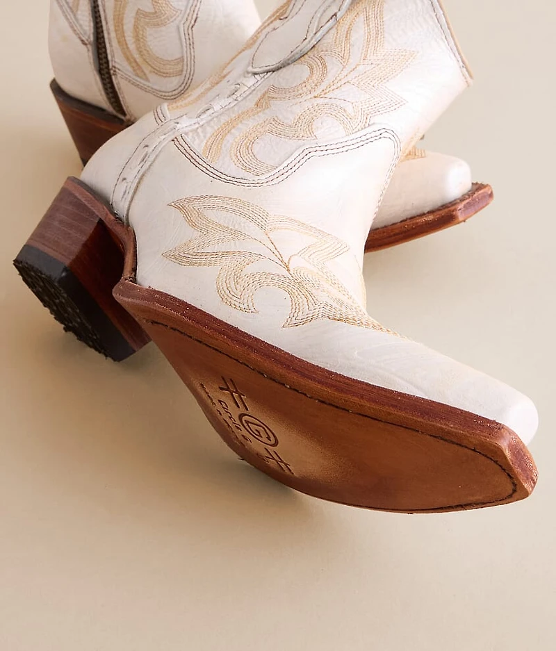 by Corral Embroidered Western Leather Ankle Boot