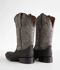 Distressed Leather Cowboy Boot