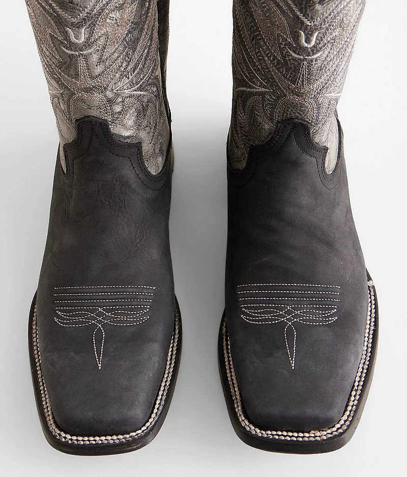 Distressed Leather Cowboy Boot