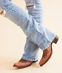 by Corral Embroidered Overlay Western Leather Boot