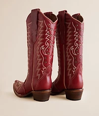 Studded Leather Western Boot
