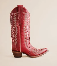 Studded Leather Western Boot