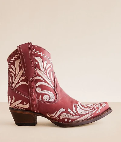 Western Leather Ankle Boot