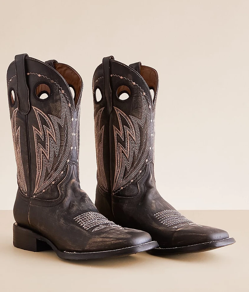Distressed Leather Cowboy Boot
