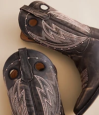 Distressed Leather Cowboy Boot