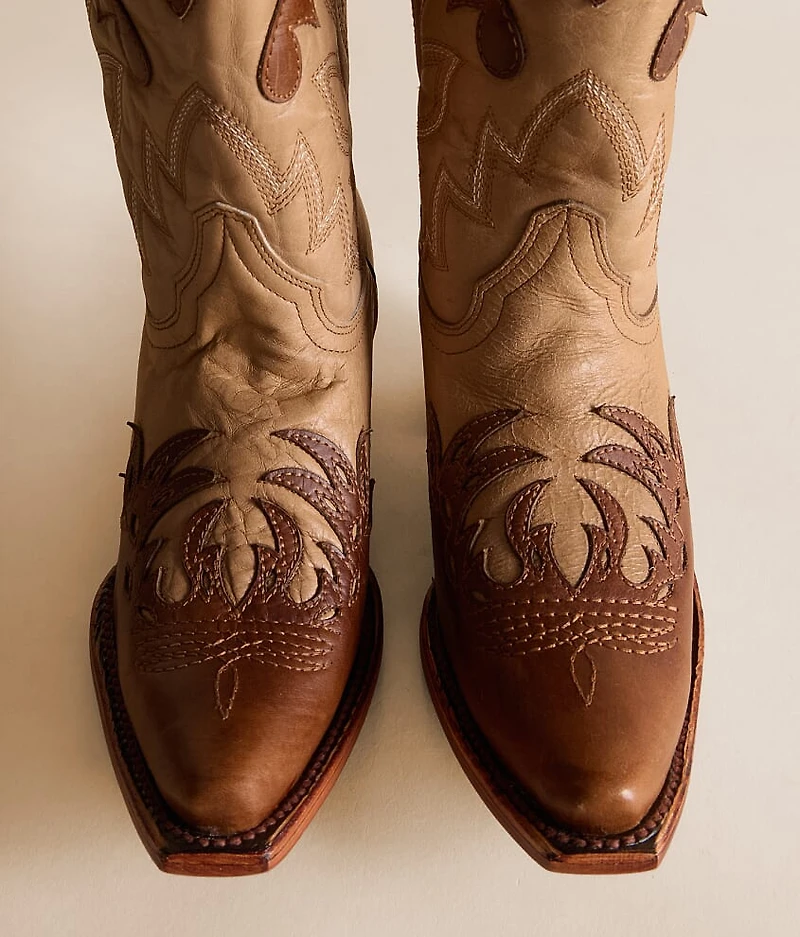 Embroidered Leather Western Boot