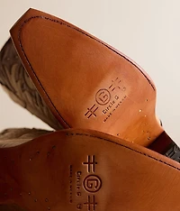 Embroidered Leather Western Boot