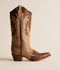 Embroidered Leather Western Boot