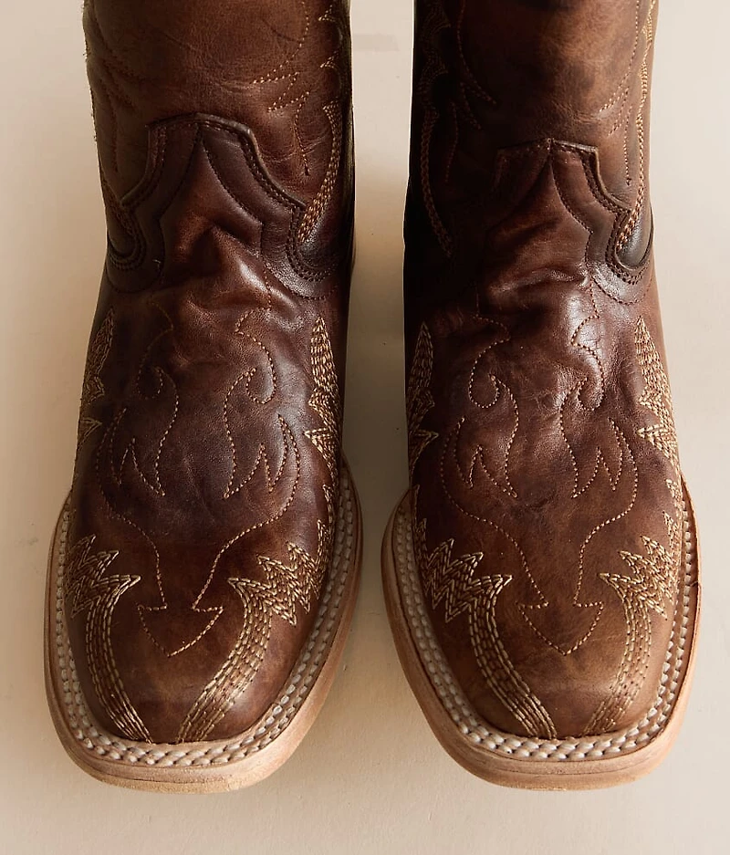 Zigzag Western Leather Boot