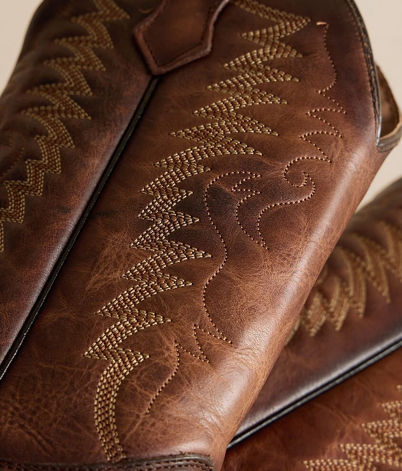 Zigzag Western Leather Boot