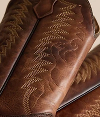 Zigzag Western Leather Boot
