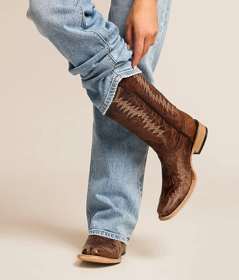 Zigzag Western Leather Boot