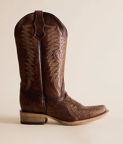 Zigzag Western Leather Boot