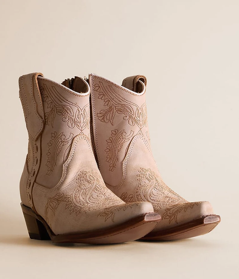 Paisley Western Leather Ankle Boot