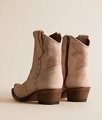 Paisley Western Leather Ankle Boot