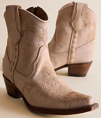 Paisley Western Leather Ankle Boot