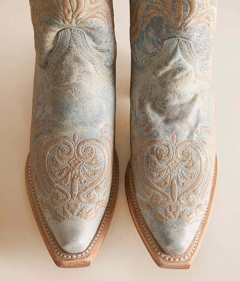 Filigree Leather Cowboy Boot
