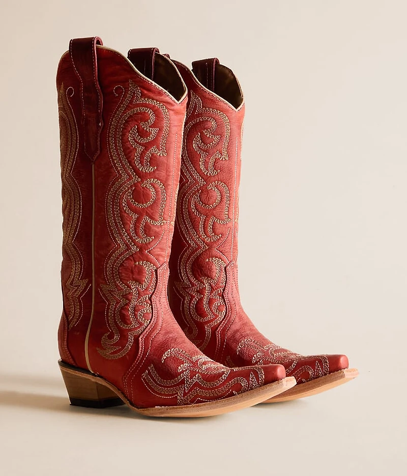 Filigree Leather Western Boot