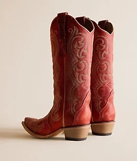 Filigree Leather Western Boot