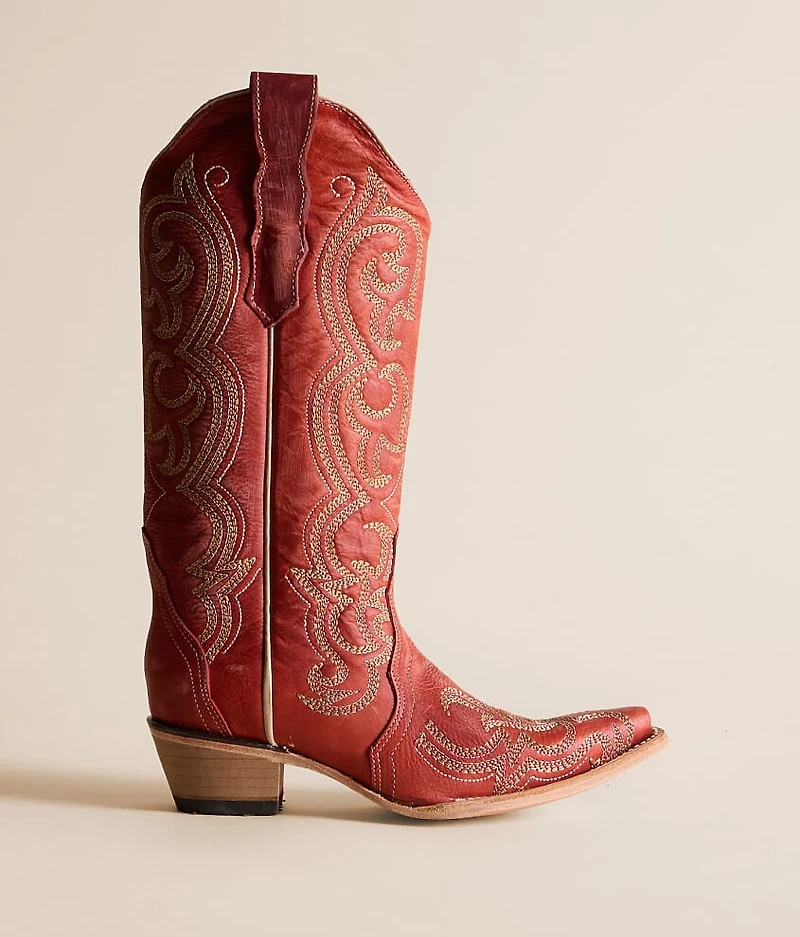 Filigree Leather Western Boot