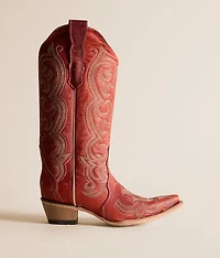 Filigree Leather Western Boot