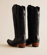 Embroidered Leather Western Boot