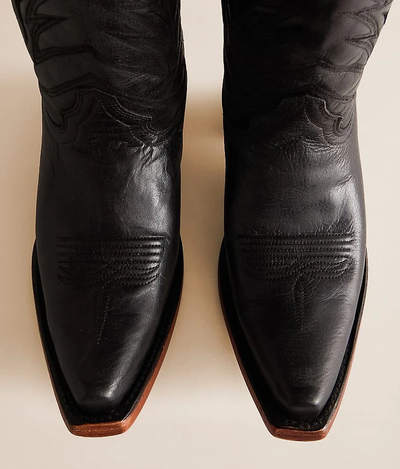 Embroidered Leather Western Boot
