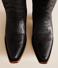 Embroidered Leather Western Boot