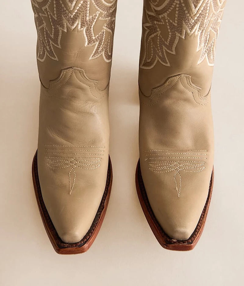 Embroidered Leather Western Boot