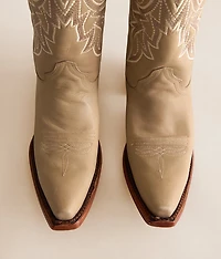 Embroidered Leather Western Boot