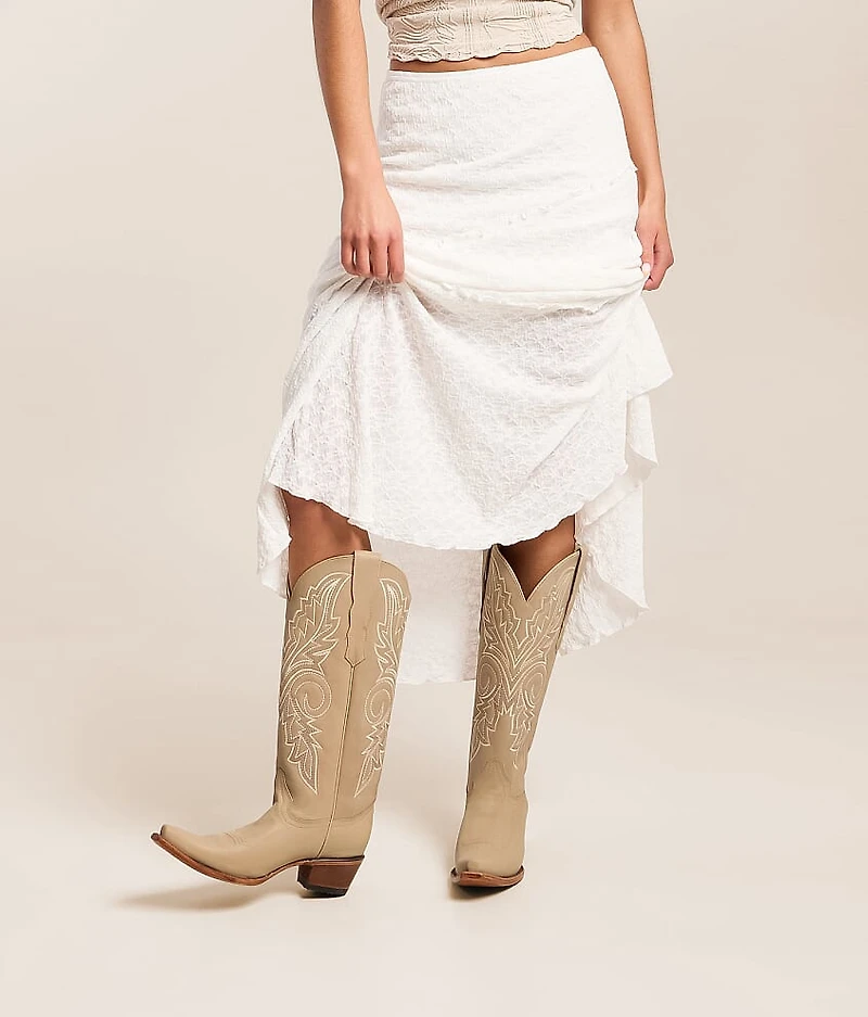 Embroidered Leather Western Boot