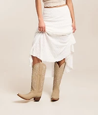 Embroidered Leather Western Boot