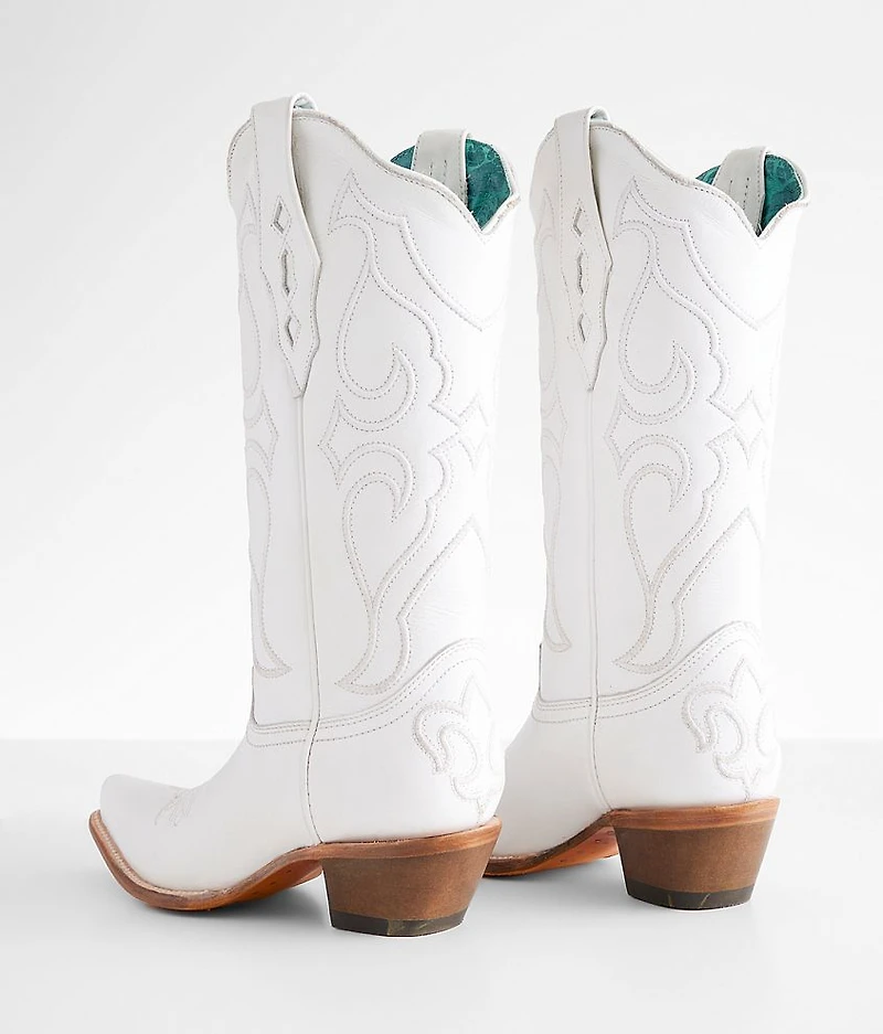 Embroidered Leather Western Boot