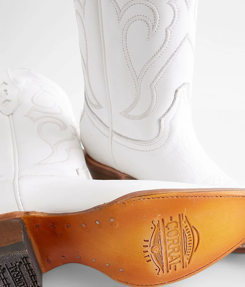 Embroidered Leather Western Boot