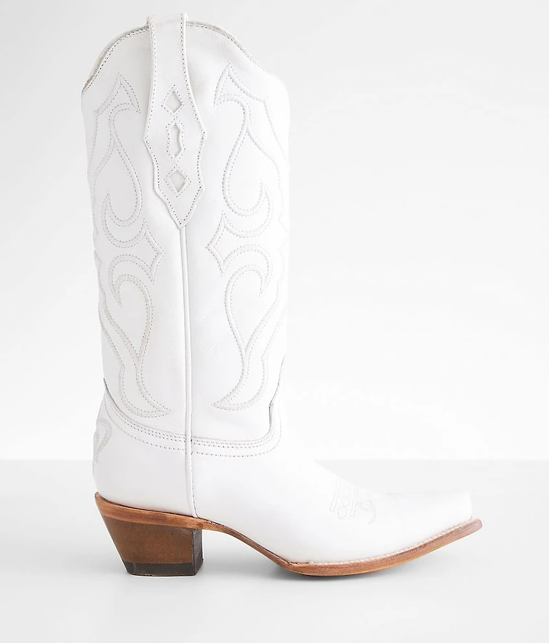 Embroidered Leather Western Boot