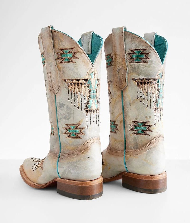 Southwestern Embroidered Western Leather Boot