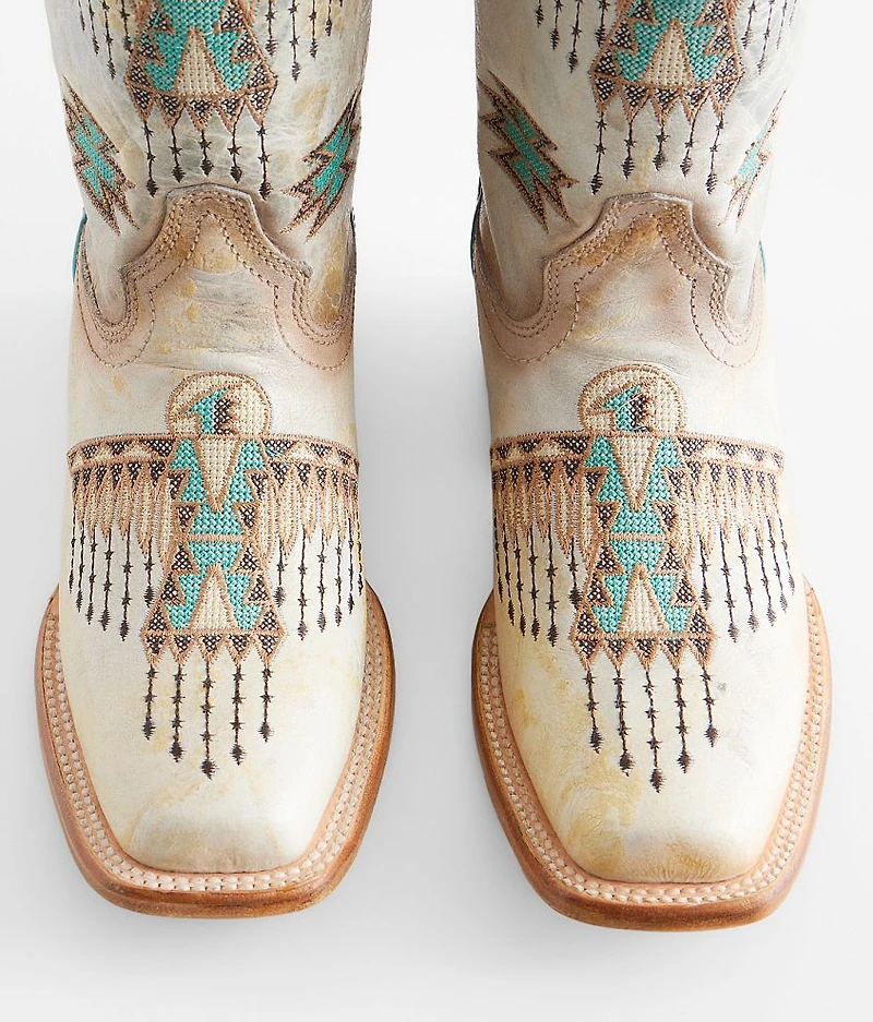 Southwestern Embroidered Western Leather Boot