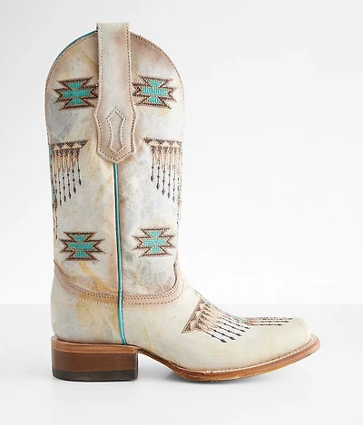 Southwestern Embroidered Western Leather Boot