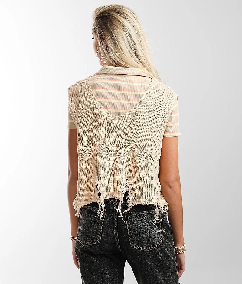 Destructed Sweater Vest