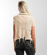 Destructed Sweater Vest
