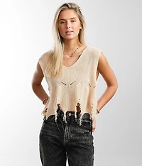 Destructed Sweater Vest