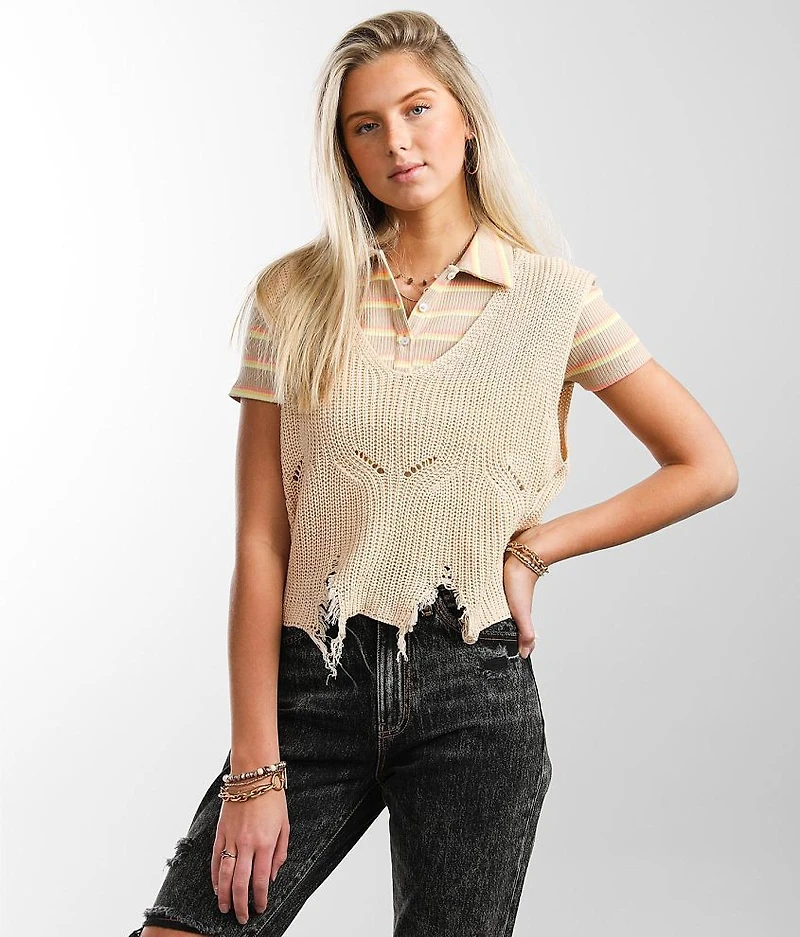Destructed Sweater Vest